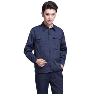 Ensemble <span class=keywords><strong>de</strong></span> vêtements <span class=keywords><strong>de</strong></span> travail en coton à manches longues pour le printemps/l'automne, uniformes d'usine unisexes, vêtements <span class=keywords><strong>de</strong></span> protection du travail, vêtements <span class=keywords><strong>de</strong></span> construction routière - Product Image 5