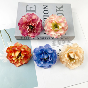 Têtes de fleurs de pivoine artificielles 9cm, fleurs en soie pour décoration de mariage et décoration intérieure - Product Image 2