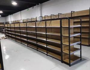 2021 Double-Sided Modern Metallic Gondola Heavy-Duty Epoxy Powder Coated Supermarket <b>Shelf</b> Rack Toy Display Rack Quick - Product Image 6
