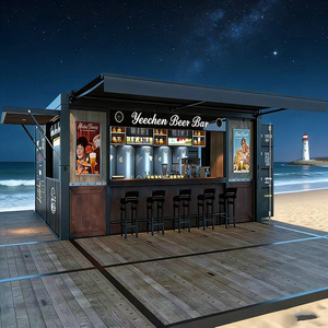 Bar mobile préfabriqué le plus vendu, élégant, durable, portable, bar à bière et cabane de camping, prend en charge l'<span class=keywords><strong>installation</strong></span> d'une énergie <span class=keywords><strong>solaire</strong></span> - Product Image 1