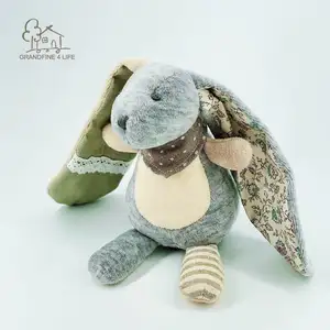 Grandfine 부티크 벨벳 토끼 소녀 부드러운 장난감 만화 동물 인형 디자인 토끼 봉제 장난감