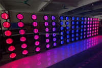Venta caliente RGB Retro Flash LED Strip Blanco cálido Matrix Light Stage Background para uso en hoteles