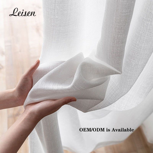 Vente en gros d'usine Rideaux en voile blanc transparent modernes pour chambre à coucher, hôtel, maison, fenêtre, <span class=keywords><strong>tissu</strong></span> pour le salon - Product Image 1