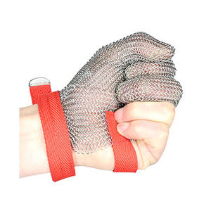 ถุงมือกันบาดจุนมู สแตนเลสสตีล ระดับ 5 ป้องกันการเจาะทะลุ สำหรับอุตสาหกรรมก่อสร้าง - Product Image 5