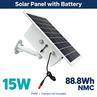 Kit de surveillance solaire compact TecDeft TD-PN1508A 15W 88.8Wh NMC PWM IP65 étanche, conception intégrée pour courant continu basse consommation