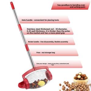 Outil ergonomique OEM <span class=keywords><strong>de</strong></span> qualité industrielle en acier inoxydable pour la collecte des noix inversées, des châtaignes et des balles <span class=keywords><strong>de</strong></span> golf - Product Image 3