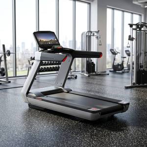 Tapis roulant commercial avec moteur servo AC 7,0 CV de puissance maximale, écran tactile 21 pouces, machine de course électrique pour salle de sport, fitness, club, hôtel - Product Image 1