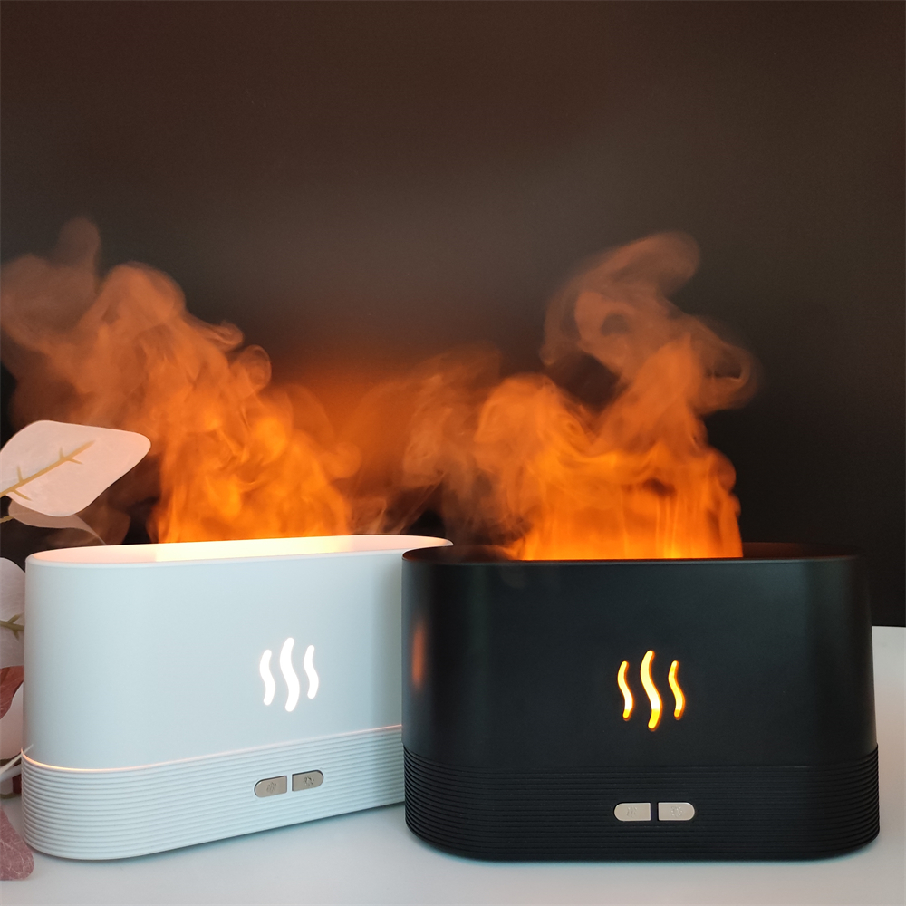 Nouveau design de diffuseur de flamme Difusores Aromaterapia OEM avec logo personnalisé Humidificateur d'huile essentielle Diffuseur d'arômes