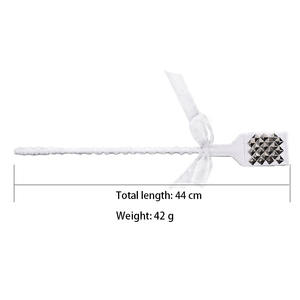 SM Adult Sex Toys Court Droit Fouet Blanc Rivet Cul Slap Passion Jouets Discothèque Flirter Outils Longe En Cuir Slap - Product Image 6