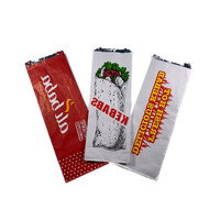 Sacs en papier doublés de papier aluminium pour barbecue, kebab, hot-dog, livraison de restauration rapide