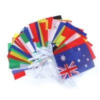 Petits fanions nationaux résistants à la décoloration directe des fabricants, drapeaux multicolores et colorés pour décoration de fête