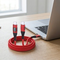 Câble USB C avec écran LED coloré, 60W, 480 Mbps, charge rapide, nylon tressé, PVC, compatible avec différents types de téléphones mobiles
