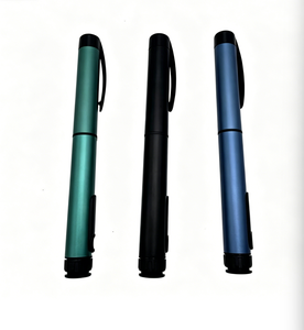 Pluma inyectora metálica reutilizable de alta resistencia 80IU con cartucho líquido de 3ml, tapa de aluminio y logotipo personalizado para administración de insulina - Product Image 1