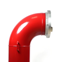 Sambungan Pipa Storz Kunpeng Aluminium Alloy Smooth Fire Elbow, Tekanan Kerja 200psi, Busa Pelatihan Hidrokarbon/Pelarut Polar