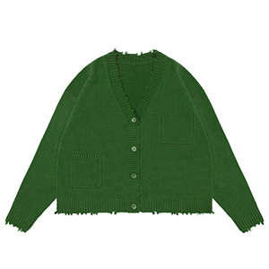 Logo personalizzato OEM/ODM in <span class=keywords><strong>cotone</strong></span> a maniche lunghe con un solo bottone con <span class=keywords><strong>scollo</strong></span> a <span class=keywords><strong>V</strong></span> - Product Image 5