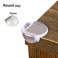 Haute transparence, meilleur adhésif rond/cœur/T/L, sécurité bébé, PVC/Silicone, protecteur de bord de coin de Table