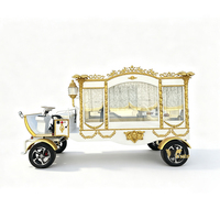 Cercueil funéraire vintage personnalisé à chevaux, chariot rétro pour cérémonie commémorative et service funéraire