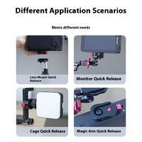 1/4 pouces vidéo appareil photo numérique LCD écran d'affichage curseur verrouillage montage Mini moniteur bras magique plaque de dégagement rapide