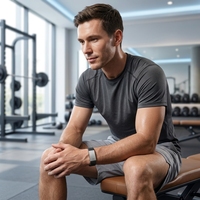 Bracelet intelligent Bluetooth sans écran avec moniteur de santé ECG PPG et NFC pour le suivi quotidien de la forme physique