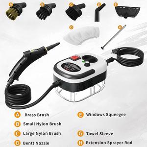 เครื่องทำความสะอาดไอน้ำแบบพกพา 2500W อุณหภูมิสูง พร้อมหัวแปรง ใช้ไฟฟ้า สำหรับรถยนต์ บ้าน โรงแรม 220V ปลั๊กแบบ US - Product Image 5