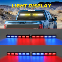 Triple couleurs véhicule LED avertissement barre lumineuse stroboscopique changement de couleur barre lumineuse clignotante d'urgence pour camionnette voiture 12V-30V