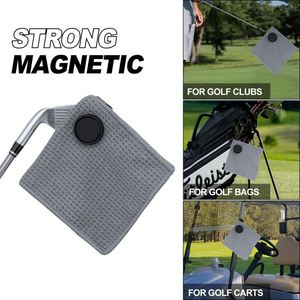 Toalla de Microfibra Tipo Waffle con Clip Magnético Pequeño, Toalla de Limpieza Rápida para Bolsa de Golf con Imán Fuerte - Product Image 5