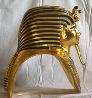 Grande sculpture de pharaons égyptiens d'extérieur Croissant léger personnalisé Pâtisserie sucrée Magasin Statue de décoration en résine