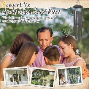 25in high-quality garden decoration outdoor wind <strong>chimes</strong>, the best new ornaments, wholesale products of iron and aluminum metals - Product Image 5