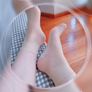 ถุงเท้าสั้นขอบใบบัว 15D ถุงเท้ายาวระดับกลางน่องสำหรับผู้สูงอายุและสตรีมีครรภ์ - Product Image 3