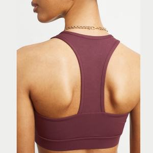 Soutien-gorge de sport dos nageur à maintien élevé pour femme avec coussinets amovibles, 100 % polyester, décoration en cristal, idéal pour le yoga et la gym - Product Image 2