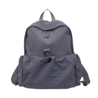 Sac à dos en nylon pour femmes, léger, décontracté, multi-poches, pour les voyages, l'école, l'usage quotidien en plein air