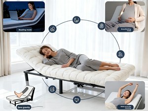 Hiện Đại Tối Giản Căn Hộ Sắt Có Thể Điều Chỉnh Giường Đức okin Điều Khiển Từ Xa Động Cơ Đa-Chế Độ Thông Minh Khung Giường Cho Khách Sạn Sử Dụng - Product Image 2