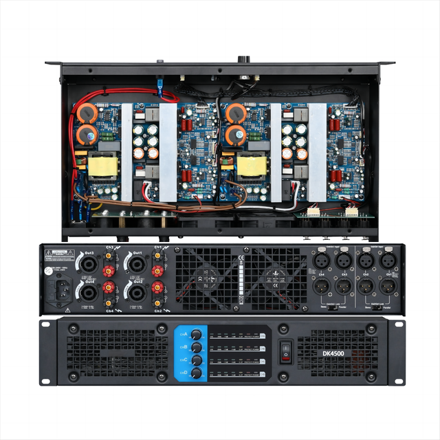 Professional High-performance Digital Power Amplifier 2U 2/4 Channel Karaoke Outdoor Stage Audio Class D Power Amplifier