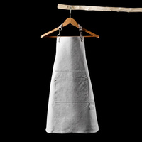 Tablier de cuisine personnalisé avec logo pour barista, serveur, chef, barman – Tablier en toile avec logo sur mesure