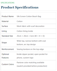 Bolso de playa de tela de malla con asa de paño, forro de algodón y diseño de parte superior ancha y parte inferior estrecha - Product Image 6