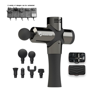 Masajeador Vibratorio Profesional de Percusión de 24V Booster Pro3 Inalámbrico, Pistola de Masaje Muscular con 10 Cabezales, Batería de Iones de Litio, Estuche y Bolsa de Transporte Pi Fitness - Product Image 1