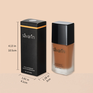 Fond de teint liquide mat imperméable à couverture totale <span class=keywords><strong>Savarin</strong></span> pour peaux noires - Product Image 2