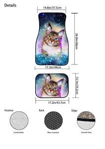 Alfombrillas universales personalizadas TPR para todo tipo de clima, 4 piezas, alfombrilla para pies de coche de <span class=keywords><strong>anime</strong></span> - Product Image 5