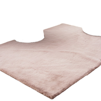 Tapis moderne en polyester de couleur unie, imitation fourrure de lapin, à poils très longs et très épais, fabriqué à la machine, pour salon, chambre et maison