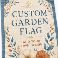 Drapeau de jardin personnalisé, drapeau décoratif extérieur pour la maison, la pelouse, le jardin, la décoration de fête