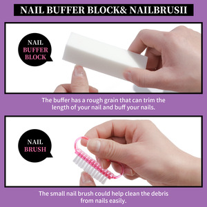 9pcs <b>Nail</b> Repair Tool Set Stainless Steel Cuticle Clipper File Polishing Strip Gel Manicure Care <b>Kit</b> - Product Image 5