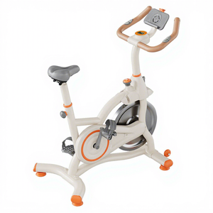 Vélo de spinning vertical silencieux personnalisé en usine avec affichage vitesse/fréquence cardiaque/température, capacité de charge 120 kg pour le fitness à domicile - Product Image 2