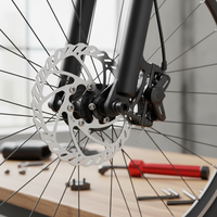 Disque de frein de vélo en acier inoxydable de qualité supérieure, 160 mm, 6 boulons, avec vis de montage pour VTT, vélo de route, pièces de rechange pour le cyclisme