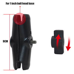 อะแดปเตอร์บอลเมาท์อะลูมิเนียมอัลลอยด์สำหรับที่ยึดโทรศัพท์แบบบอลเมาท์ขนาด 1 นิ้ว - Product Image 4