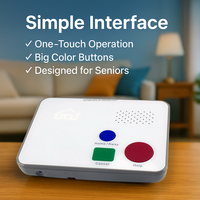 Téléavertisseur 4G pour l'autonomie et la sécurité à domicile avec détection de chute SOS d'urgence et surveillance à distance 24h/24 et 7j/7 pour les seniors