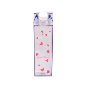 Bouteille d'eau en plastique réutilisable sans BPA de 500 ml/1000 ml, étanche, avec couvercle et paille, compatible lave-vaisselle, idéale pour les fêtes - Product Image 5