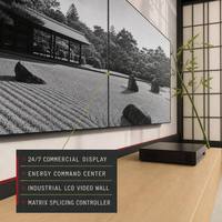 Panel LG Asli 55 Inci LCD Video Wall Bezel 0.88mm Layar Matriks UHD HD untuk Lobi Kantor Perusahaan