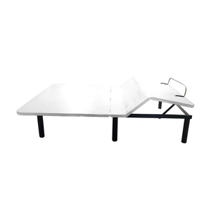 เตียงไฟฟ้าอัจฉริยะพร้อมโคมไฟข้างเตียงขนาดคิงไซส์ฐานสูงปรับได้ - Product Image 1