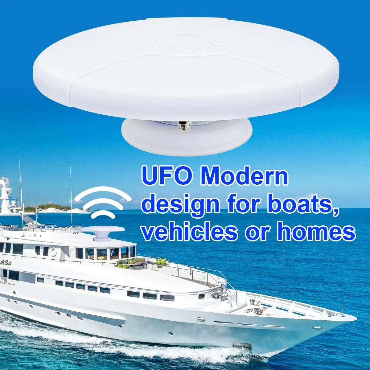 도매 높은 이득 모터 홈 캠핑 해양 위성 TV 안테나 UFO 캐러밴 안테나 야외 디지털 자동차 TV RV 안테나