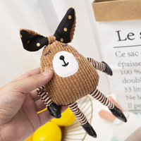 Porte-clés Lapin Mignon en Velours Côtelé pour Filles
